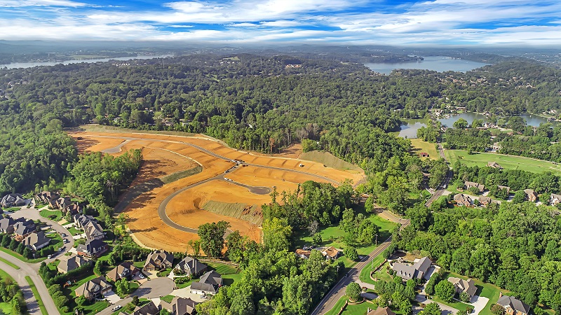 Westland Oaks drone shot